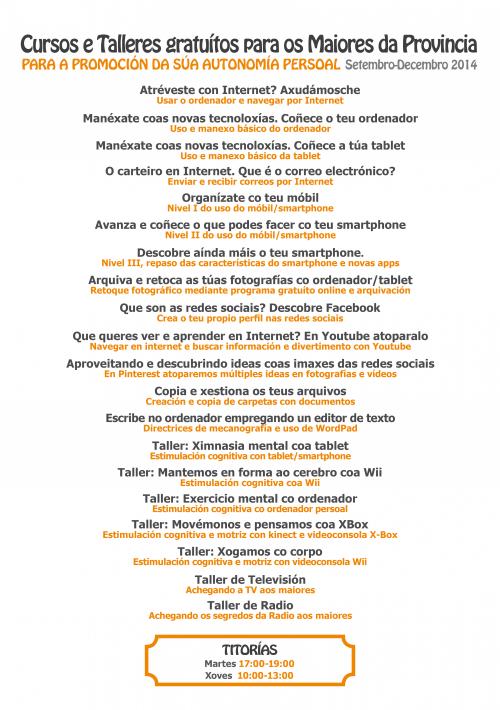folleto cursos in lugo